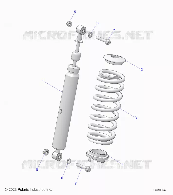 SUSPENSION, AMORTISSEUR AVANT MOUNTING