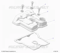 ENGINE, COUVERCLE SOUPAPE