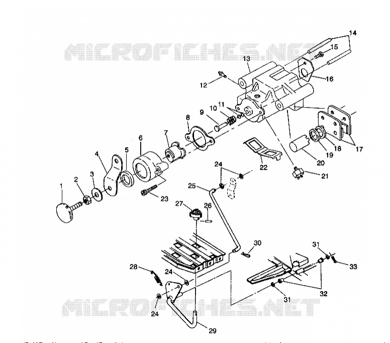FREIN ARRIERE/FOOT PEDAL ASSEMBLY 2X4 350L W937539 (4924032403024A)