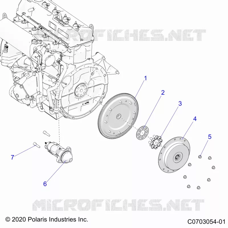 DEMARREUR, FLYWHEEL AND RELATED