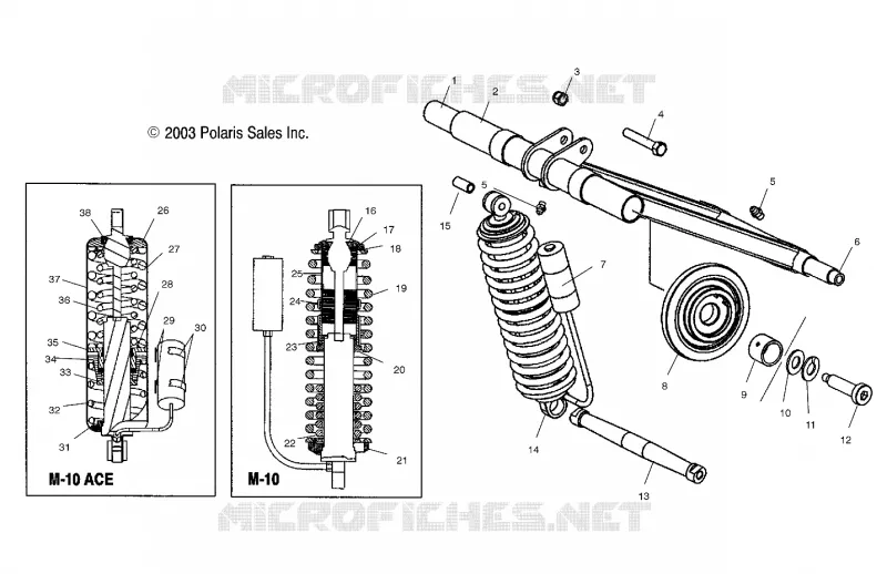 BRAS DE SUSPENSION ARRIERE (M-10)