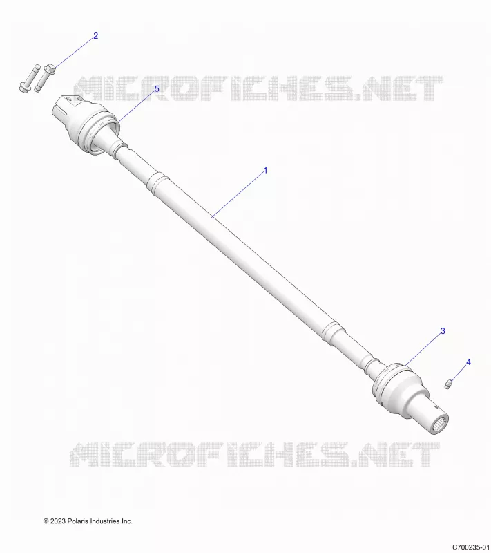 SYSTÃˆME DE TRANSMISSION, REAR PROP SHAFT
