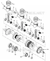 PISTON ET VILEBREQUIN ULTRA TOURING 0975378 AND EUROPEAN ULTRA TOURING E975 (4938133813C014)