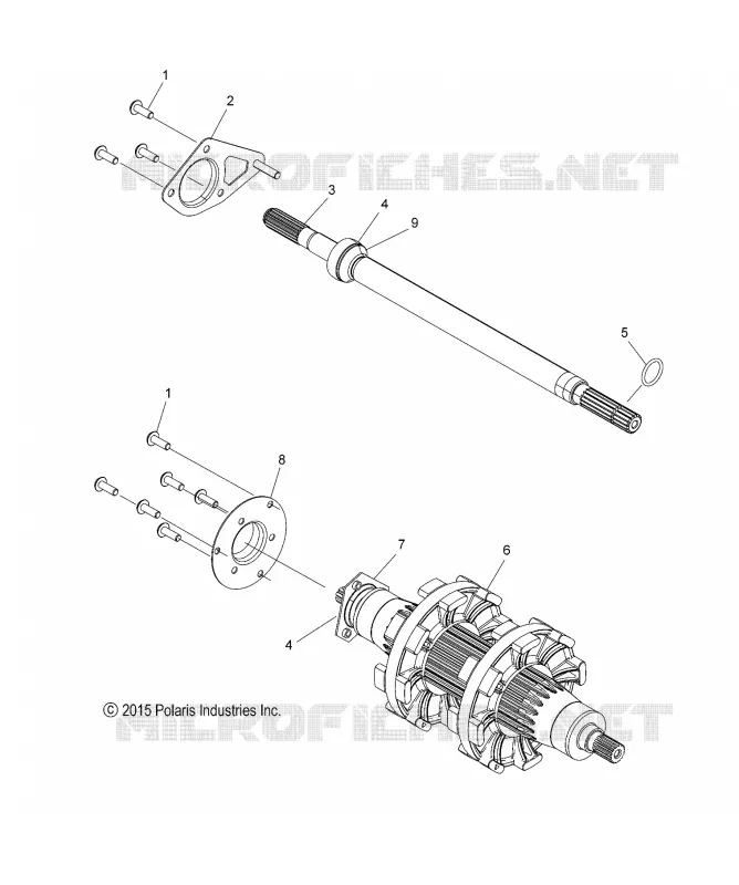 DRIVE TRAIN, JACKSHAFT AND ARBRE DE TRANSMISSION