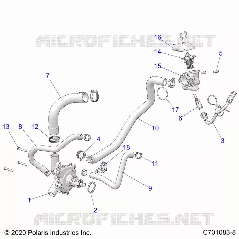 MOTEUR, WATERPUMP AND BYPASS