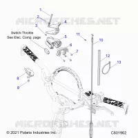 MOTEUR, THROTTLE CONTROL ASM.