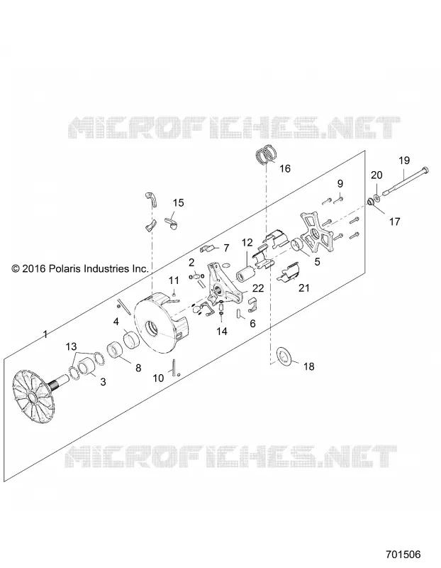 SYSTEME DE TRANSMISSION, PRIMARY CLUTCH