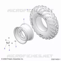 ROUES, FRONT TIRE