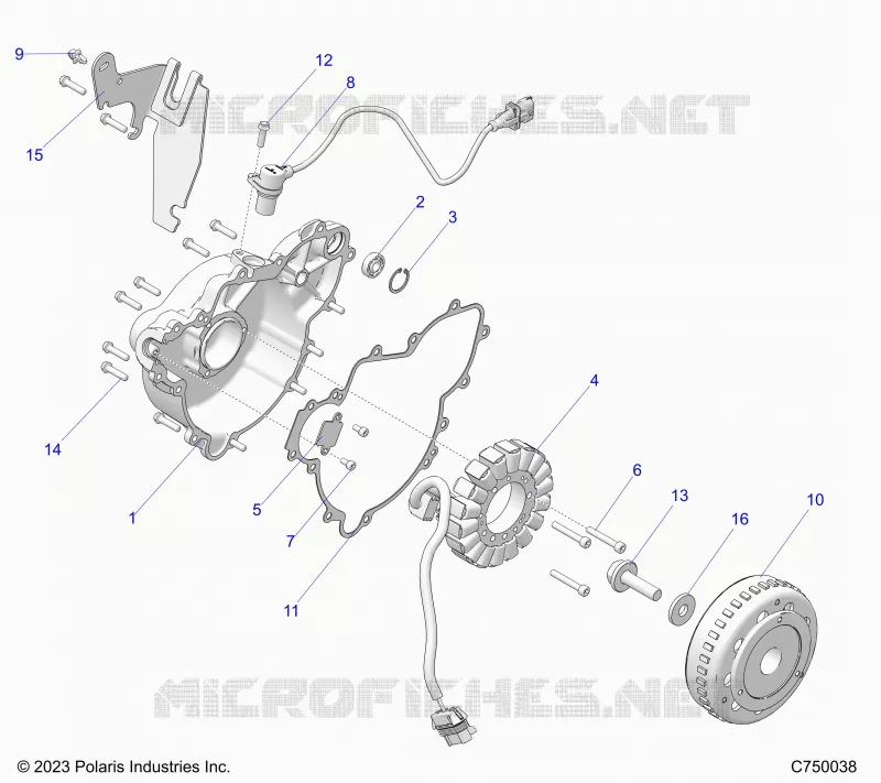 ENGINE, STATOR AND FLYROUE