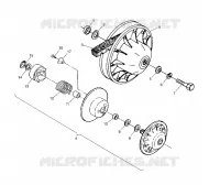 EMBRAYAGE DE TRANSMISSION XPRESS 300 W97CA28C AND  XPRESS 400L W97CA38C (4939603960C006)