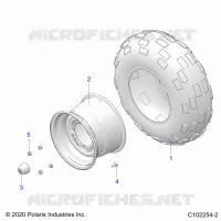 ROUES, REAR TIRE