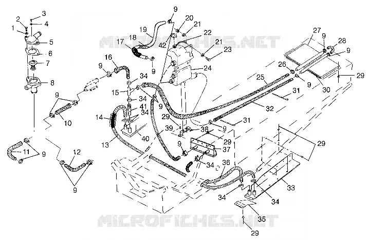 SYSTÈME DE REFROIDISSEMENT 600 XCR 0985677 (4943164316B007)