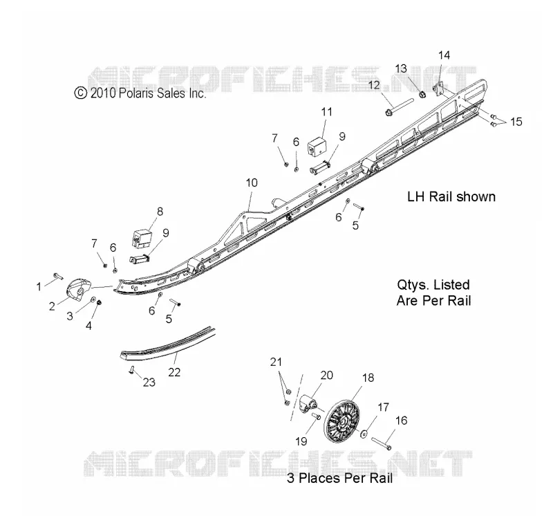 SUSPENSION, FIXATION RAIL