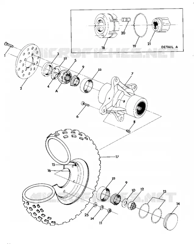 ROUE AVANT ASSEMBLY 4X4-UPDATED 4/89 (4916351635021A)