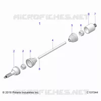 DRIVE TRAIN, ARBRE DE TRANSMISSION ARRIERE