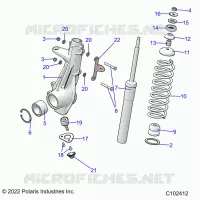 SUSPENSION, JAMBE DE FORCE AVANT