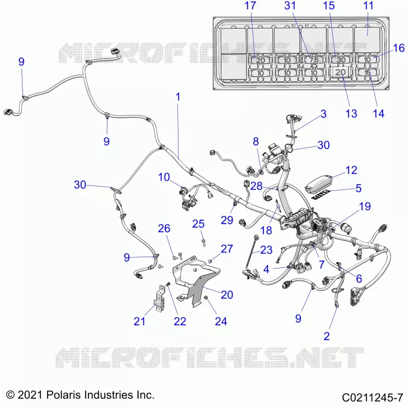 ELECTRICITE, MAIN WIRE HARNESS