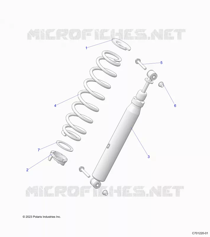 SUSPENSION, REAR SUPPORT AMORTISSEUR 