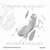 MOTEUR, AIR DUCT, INLET
