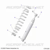 SUSPENSION, AMORTISSEUR AVANT MOUNTING