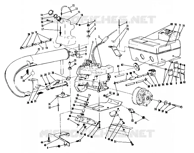 SUPPORT MOTEUR (TRAIL) (4910941094019A)