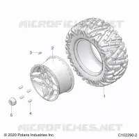 ROUES, REAR TIRE