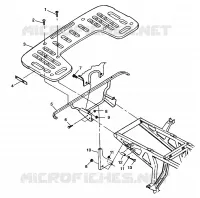 FIXATION PORTE BAGAGES ARRIERE XPLORER 400L W98CC38C (4945414541A007)