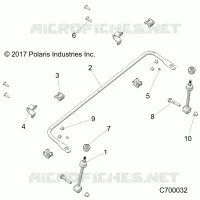 SUSPENSION AVANT STABILIZER BAR- R19RSE99/A (C700032)