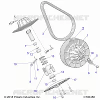 SYSTEME DE TRANSMISSION, SECONDARY CLUTCH