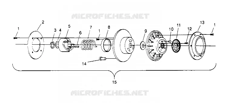 EMBRAYAGE DE TRANSMISSION ASSEMBLY  TRAIL 0952761, TRAIL DELUXE 0952262,   AND EUROPEAN (4928862886C008)