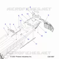 CHASSIS, REAR, MISC. COVERS AND SNOWFLAP- S23TFD8RS/8RE (C601997)