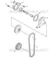 POMPE A EAU 500 INDY 0982764(A)(B) and EUROPEAN 500 INDY E982764A (4942104210C010)