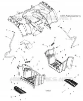 HABITACLE ARRIERE AND FOOTWELL
