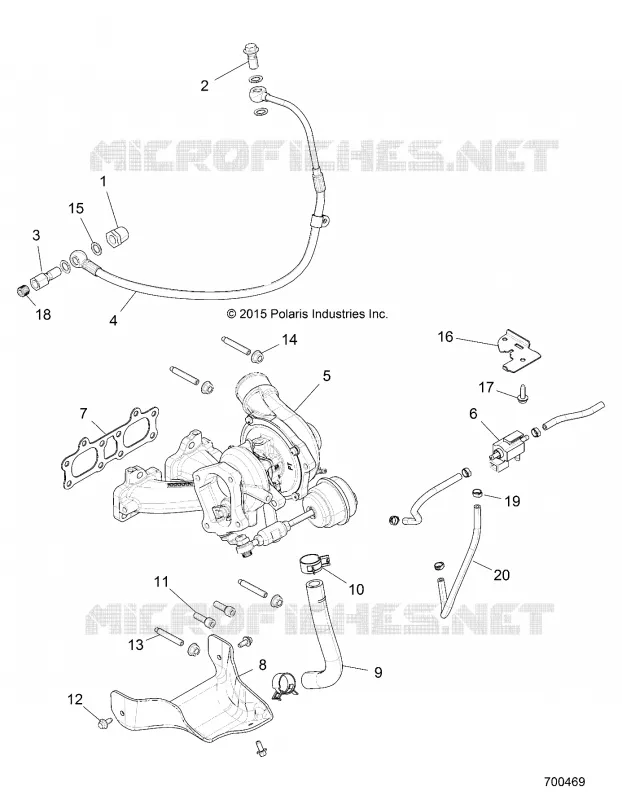 MOTEUR, TURBO CHARGER MOUNTING
