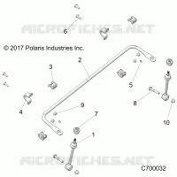 SUSPENSION, FRONT BARRE STABILISATRICE