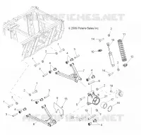 SUSPENSION, TRIANGLES SUSPENSIONS ET AMORTISSEURS AND TRANSMISSION ARRIERE