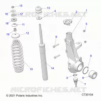 SUSPENSION, JAMBE DE FORCE AVANT