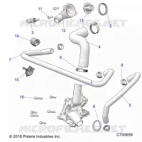 MOTEUR, WATERPUMP AND BYPASS