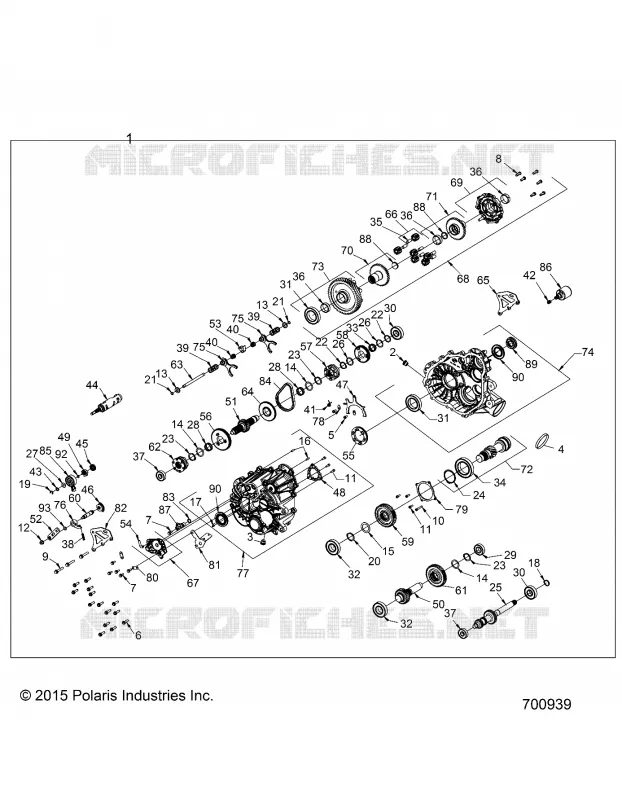 SYSTÈME DE TRANSMISSION, MAIN GEARCASE