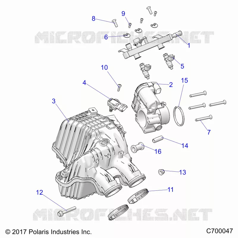 ENGINE, PRISE D'AIR MANIFOLD