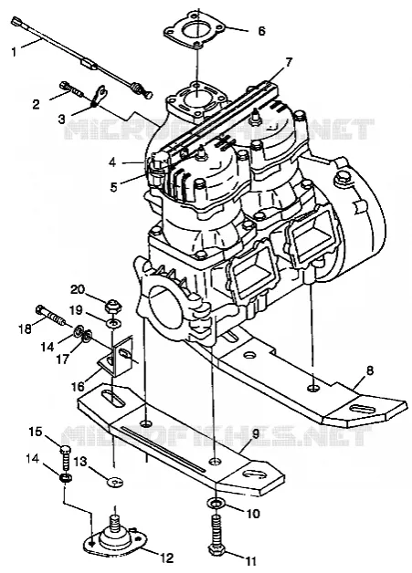 SUPPORT MOTEUR SLT 700 B974572 (4941124112B001)