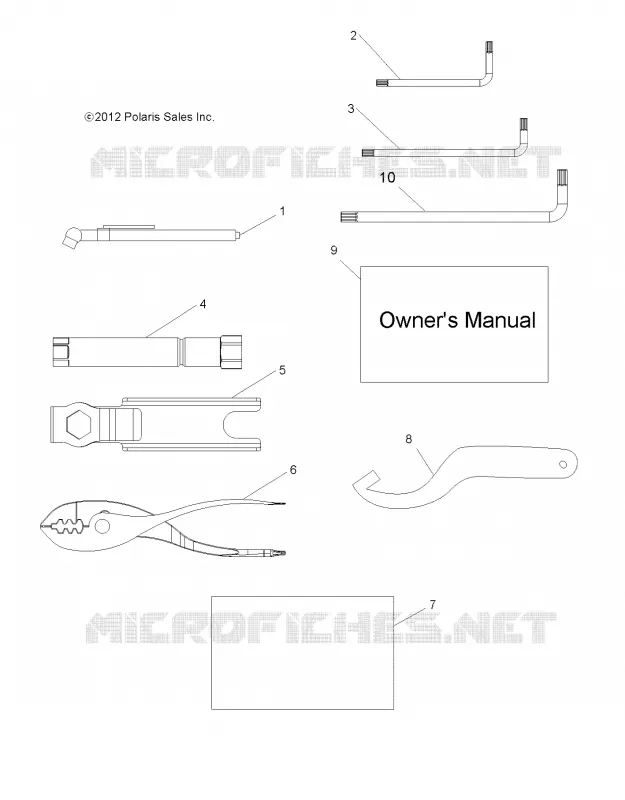 REFERENCES, TOOL KIT AND MANUEL DU PROPRIETAIRES