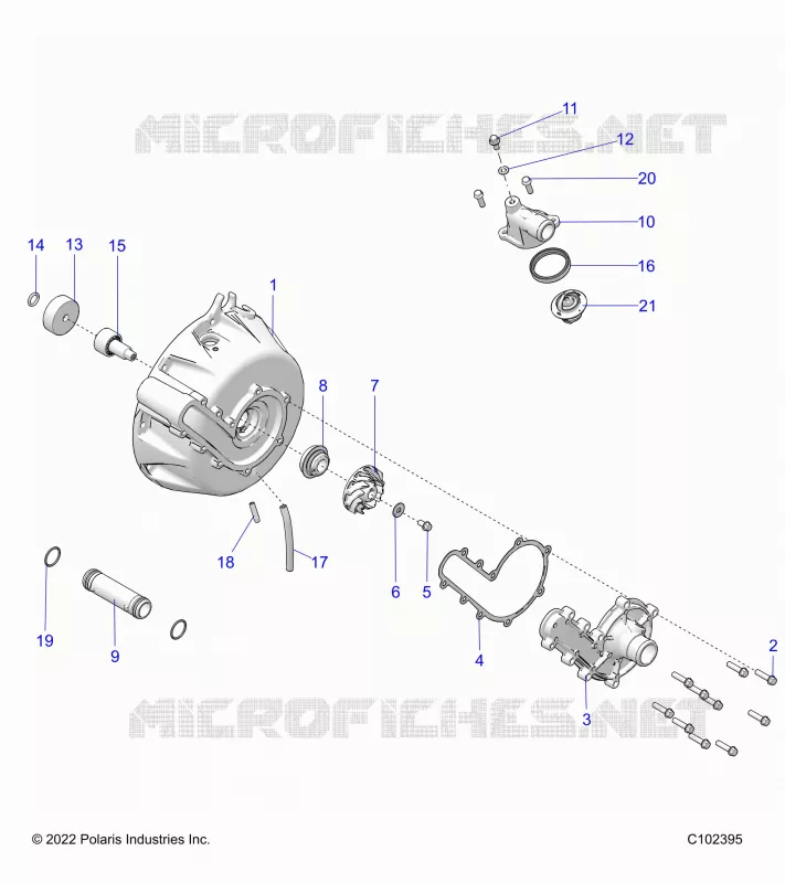 ENGINE, SYSTÃˆME DE REFROIDISSEMENT AND WATER PUMP