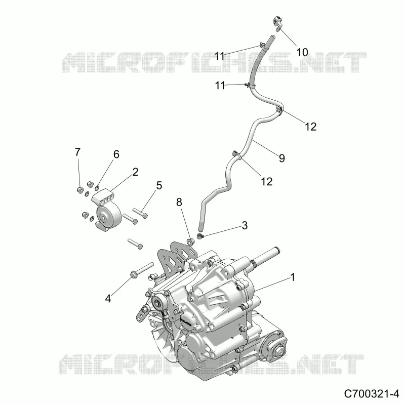 DRIVE TRAIN, MAIN SUPPORT PONT