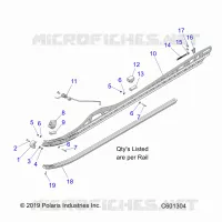 SUSPENSION, FIXATION RAIL