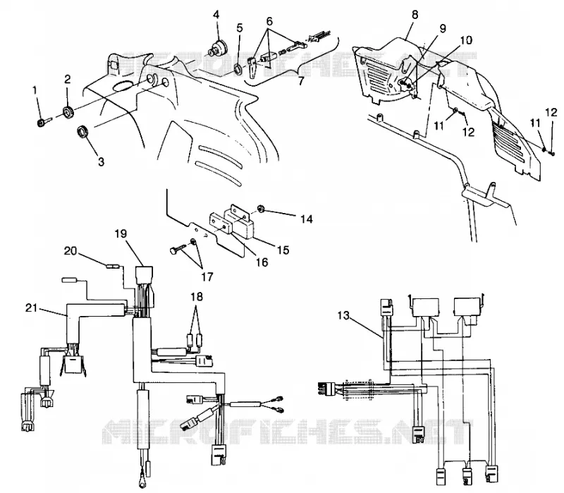 CONSOLE ET FAISCEAU ELECTRIQUE STORM 0985782 (4943674367A012)