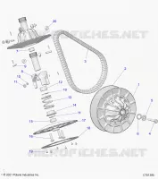 SYSTÃˆME DE TRANSMISSION, SECONDARY CLUTCH