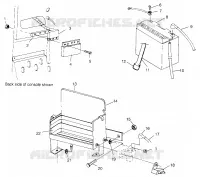 SUPPORT BATTERIE WIDETRAK LX 0962064 and EUROPEAN WIDETRAK LX E962064 (4931643164B014)