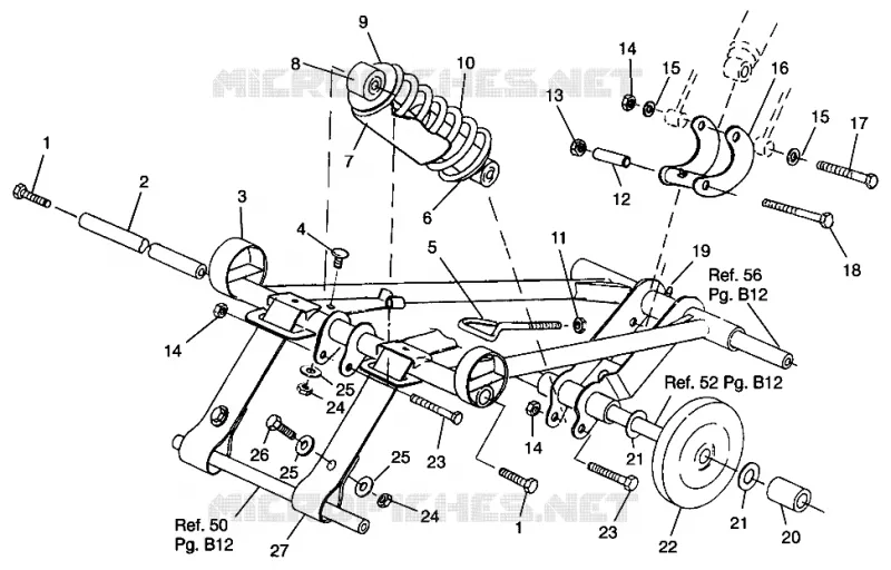 BRAS DE SUSPENSION AVANT 600 XCR SP 0965677 AND EUROPEAN 600 XCR SP E965677 (4932063206B013)