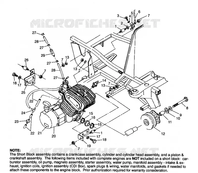 SUPPORT MOTEUR (BLAZER)